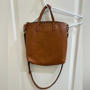 Madewell Leather Zip-Top Transport Tote
